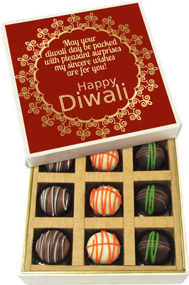 Chocholik Diwali Gifts -May Your Diwali Day Be Packed With Pleasant Surprises - Dark, Milk, White Chocolate Truffles - 9pc Truffles(135 g)
Chocholik Diwali Gifts -May Your Diwali Day Be Packed With Pleasant Surprises - Dark, Milk, White Chocolate Truffles - 9pc Truffles(135 g)