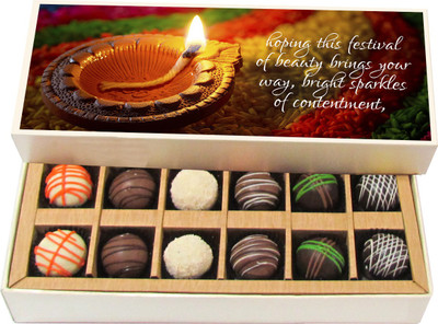 Chocholik Diwali Gifts -Hoping This Festival Of Beauty Brings Your Way - Dark, Milk, White Chocolate Truffles - 12pc Truffles(180 g)
Chocholik Diwali Gifts -Hoping This Festival Of Beauty Brings Your Way - Dark, Milk, White Chocolate Truffles - 12pc Truffles(180 g)