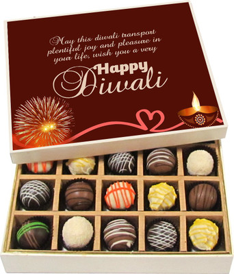 Chocholik Diwali Gifts -May This Diwali Transport Plentiful Joy And Pleasure - Dark, Milk, White Chocolate Truffles - 20pc Truffles(300 g)
Chocholik Diwali Gifts -May This Diwali Transport Plentiful Joy And Pleasure - Dark, Milk, White Chocolate Truffles - 20pc Truffles(300 g)