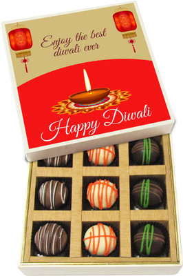 Chocholik Diwali Gifts -Enjoy The Best Diwali Ever - Dark, Milk, White Chocolate Truffles - 9pc Truffles(135 g)
Chocholik Diwali Gifts -Enjoy The Best Diwali Ever - Dark, Milk, White Chocolate Truffles - 9pc Truffles(135 g)