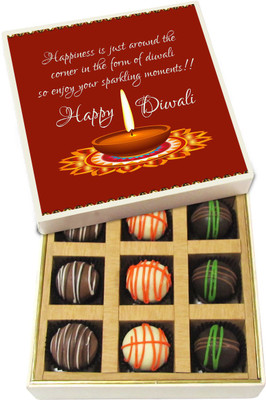 Chocholik Diwali Gifts -Happiness Is Just Around The Corner - Dark, Milk, White Chocolate Truffles - 9pc Truffles(135 g)
Chocholik Diwali Gifts -Happiness Is Just Around The Corner - Dark, Milk, White Chocolate Truffles - 9pc Truffles(135 g)