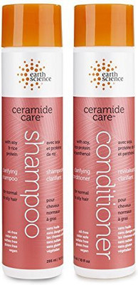 Earth Science Ceramide Care Clarifying Shampoo And Conditioner Bundle With Lavender Extract And White Tea Extract 10 Fl. Oz. Each(295.74 ml)
Earth Science Ceramide Care Clarifying Shampoo And Conditioner Bundle With Lavender Extract And White Tea Extract 10 Fl. Oz. Each(295.74 ml)