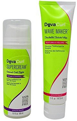 DevaCurl Bundle-2 Items Deva Curl Supercream Coconut Curl Styler Cream 5.1 Oz & Wave Maker Touchable Texture Whip 5 Oz(147.87 ml)
DevaCurl Bundle-2 Items Deva Curl Supercream Coconut Curl Styler Cream 5.1 Oz & Wave Maker Touchable Texture Whip 5 Oz(147.87 ml)