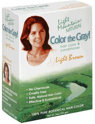 LIGHT MOUNTAIN Natural Color The Gray! Hair Color & Conditioner Light Brown 7 Oz Pack Of 2(207.01 ml)
LIGHT MOUNTAIN Natural Color The Gray! Hair Color & Conditioner Light Brown 7 Oz Pack Of 2(207.01 ml)