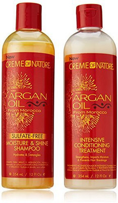 Creme of Nature Argan Oil Moisture Shine Shampoo & Intensive Treatment Set 12 Oz(709.76 ml)
Creme of Nature Argan Oil Moisture Shine Shampoo & Intensive Treatment Set 12 Oz(709.76 ml)