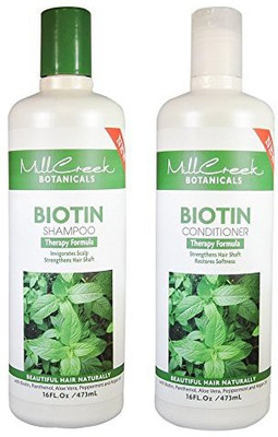 Mill Creek Botanicals Biotin Shampoo And Conditioner Hair Growth Bundle(473 ml)
Mill Creek Botanicals Biotin Shampoo And Conditioner Hair Growth Bundle(473 ml)