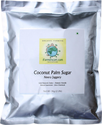 iFarmerscart Coconut Neera Jaggery Powder - In Aluminium Bag Jaggery(1 kg)