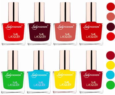 Lady Fashion Ultra HI-Shine Quick Dry Nail Polish Combo Bright Red,Maroon,Nude,Juicy Red,Yellow,Dark Red,Light Green,Skyt Blue(Pack of 8)
Lady Fashion Ultra HI-Shine Quick Dry Nail Polish Combo Bright Red,Maroon,Nude,Juicy Red,Yellow,Dark Red,Light Green,Skyt Blue(Pack of 8)