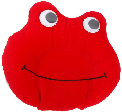 Guru Kripa Baby Products Solid/Plain Baby Pillow(Red)
