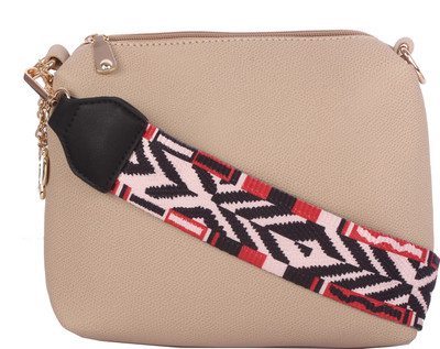 Butterflies Women Casual Beige PU Sling Bag