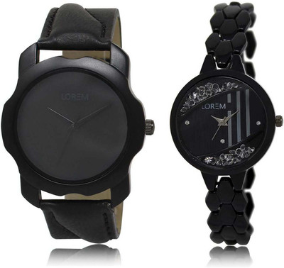 LOREM SR-22-221 Attractive Black Round Boy's & Girl's Metal Bracelet & Leather Watch - For Men & Women
LOREM SR-22-221 Attractive Black Round Boy's & Girl's Metal Bracelet & Leather Watch - For Men & Women