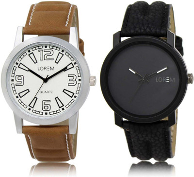 LOREM SR-15-21 Attractive Black & White Round Boy's Leather Watch - For Men
LOREM SR-15-21 Attractive Black & White Round Boy's Leather Watch - For Men