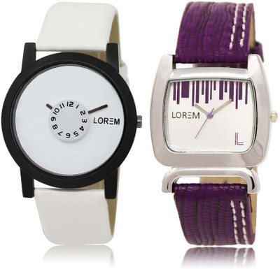 LOREM SR-26-207 Attractive White Round Boy's & Girl's Leather Watch - For Men & Women
LOREM SR-26-207 Attractive White Round Boy's & Girl's Leather Watch - For Men & Women