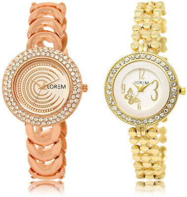 LOREM SR-202-203 Attractive Multicolor Round Girl's Metal Bracelet Watch - For Women
LOREM SR-202-203 Attractive Multicolor Round Girl's Metal Bracelet Watch - For Women