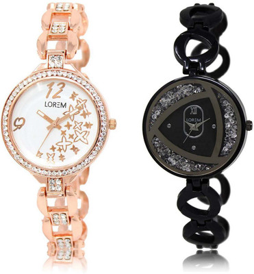 LOREM SR-210-237 Attractive Silver & White Round Girl's Metal Bracelet Watch - For Women
LOREM SR-210-237 Attractive Silver & White Round Girl's Metal Bracelet Watch - For Women