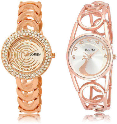 LOREM SR-202-232 Attractive Multicolor Round Girl's Metal Bracelet Watch - For Women
LOREM SR-202-232 Attractive Multicolor Round Girl's Metal Bracelet Watch - For Women