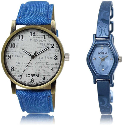 LOREM SR-28-218 Attractive Blue & White Contemporary & Round Boy's & Girl's Metal Bracelet & Leather Watch - For Men & Women
LOREM SR-28-218 Attractive Blue & White Contemporary & Round Boy's & Girl's Metal Bracelet & Leather Watch - For Men & Women