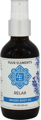 Four Elements Herbals Infused Body Oil Relax 4 Fl. Oz.(120 ml)