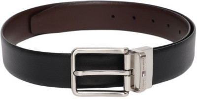 Tommy Hilfiger Men Black Genuine Leather Belt