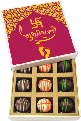 Chocholik Diwali Gifts -Shubh Deepawali To You And Your Family - Dark, Milk, White Chocolate Truffles - 9pc Truffles(135 g)
Chocholik Diwali Gifts -Shubh Deepawali To You And Your Family - Dark, Milk, White Chocolate Truffles - 9pc Truffles(135 g)