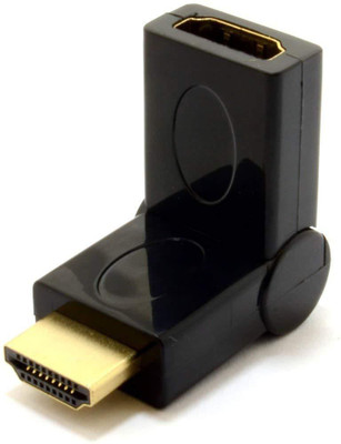 TABLOR HDMI Male to Female 90-180 Degree Gold Plated HDMI Adapter(Compatible with Mobile, Laptop, Tablet, Mp3, Gaming Device, Black)
TABLOR HDMI Male to Female 90-180 Degree Gold Plated HDMI Adapter(Compatible with Mobile, Laptop, Tablet, Mp3, Gaming Device, Black)