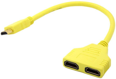 Microware ew 1080P 1/2 Splitter HDMI Male to Female 2 HDMI Cable 1 in 2 Out HDMI Adapter for Video Computer DVD TV HDTV (Yellow) HDMI Cable(Compatible with Mobile, Laptop, Tablet, Mp3, Gaming Device, Yellow)
Microware ew 1080P 1/2 Splitter HDMI Male to Female 2 HDMI Cable 1 in 2 Out HDMI Adapter for Video Computer DVD TV HDTV (Yellow) HDMI Cable(Compatible with Mobile, Laptop, Tablet, Mp3, Gaming Device, Yellow)