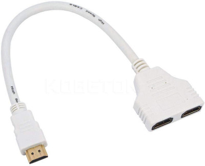 Microware HDMI Splitter, High Definition 1080P HDMI Male to 2 Female 1 in 2 Out Splitter Cable Adapter Converter 0.3M Length (White) HDMI Cable(Compatible with Mobile, Laptop, Tablet, Mp3, Gaming Device, White)
Microware HDMI Splitter, High Definition 1080P HDMI Male to 2 Female 1 in 2 Out Splitter Cable Adapter Converter 0.3M Length (White) HDMI Cable(Compatible with Mobile, Laptop, Tablet, Mp3, Gaming Device, White)