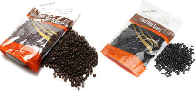 dios Hard Bean Depilatory Bikini Wax Chocolate + Black Wax (200g) Wax(200 g, Set of 2)