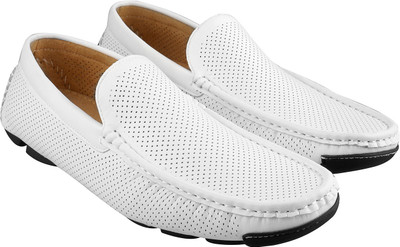 Walkway Awesome Loafers For Men(White