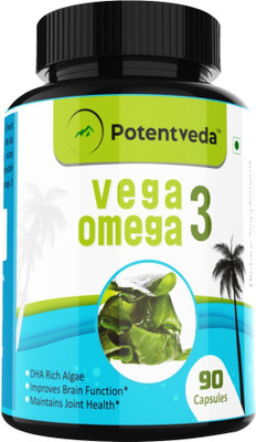 potentveda Potentveda Vega Omega 3 Vegeterian Rich Algae DHA Supplement 90 Capsules for Men & Women(90 No)
potentveda Potentveda Vega Omega 3 Vegeterian Rich Algae DHA Supplement 90 Capsules for Men & Women(90 No)