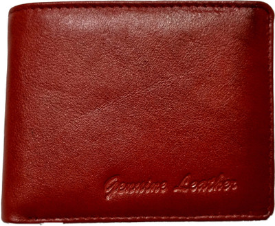 TrendBizz Men Brown Genuine Leather Wallet(6 Card Slots)