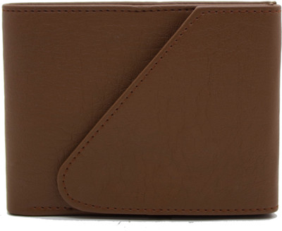 DELMA Men Brown Artificial Leather Wallet(5 Card Slots)