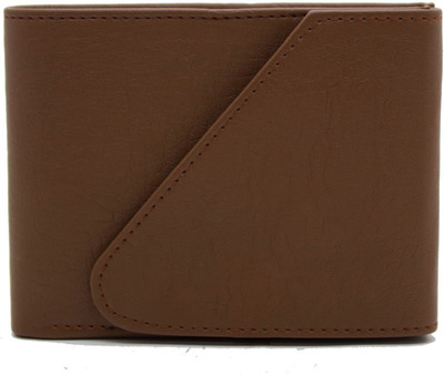 DELMA Men Brown Artificial Leather Wallet(5 Card Slots)