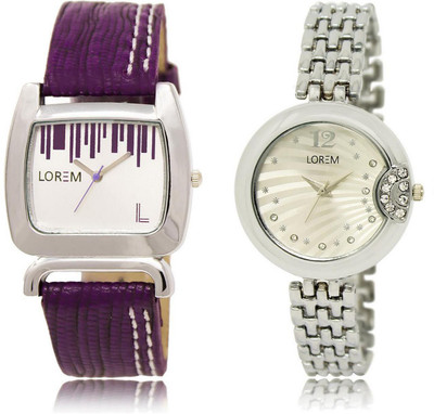 LOREM Watch-207-227 COMBO Silver & White Round & Square Girl's Metal Bracelet & Leather Watch - For Women
LOREM Watch-207-227 COMBO Silver & White Round & Square Girl's Metal Bracelet & Leather Watch - For Women