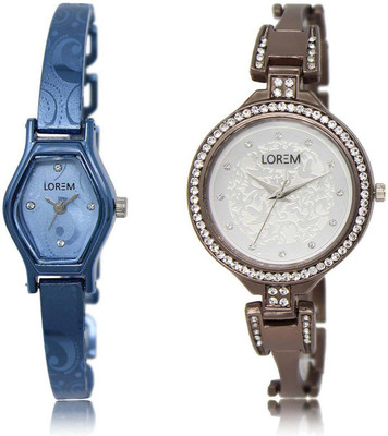 LOREM SR-218-236 Attractive Silver & Blue Round & Contemporary Girl's Metal Bracelet Watch - For Women
LOREM SR-218-236 Attractive Silver & Blue Round & Contemporary Girl's Metal Bracelet Watch - For Women