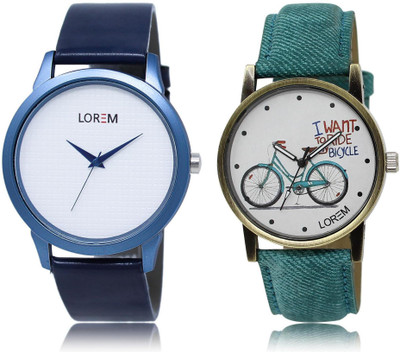 LOREM FZ-33-229 COMBO White Round Boy's & Girl's Leather Watch - For Men & Women
LOREM FZ-33-229 COMBO White Round Boy's & Girl's Leather Watch - For Men & Women