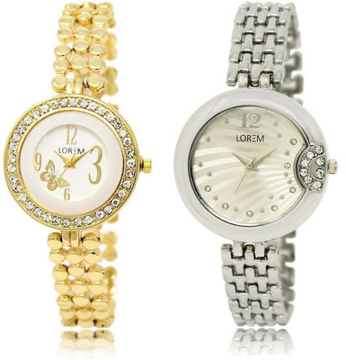 LOREM SR-203-227 Attractive Multicolor Round Girl's Metal Bracelet Watch - For Women
LOREM SR-203-227 Attractive Multicolor Round Girl's Metal Bracelet Watch - For Women