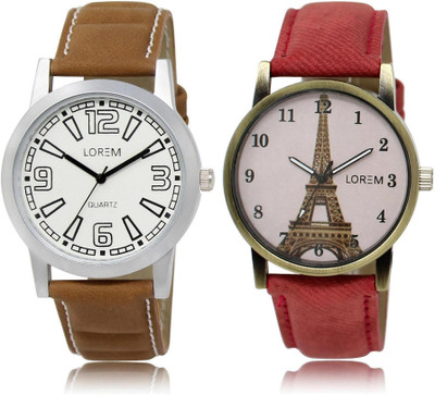 LOREM 15-230 COMBO White Round Boy's & Girl's Leather Watch - For Men & Women
LOREM 15-230 COMBO White Round Boy's & Girl's Leather Watch - For Men & Women