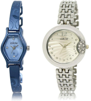 LOREM SR-218-227 Attractive Silver & Blue Round & Contemporary Girl's Metal Bracelet Watch - For Women
LOREM SR-218-227 Attractive Silver & Blue Round & Contemporary Girl's Metal Bracelet Watch - For Women