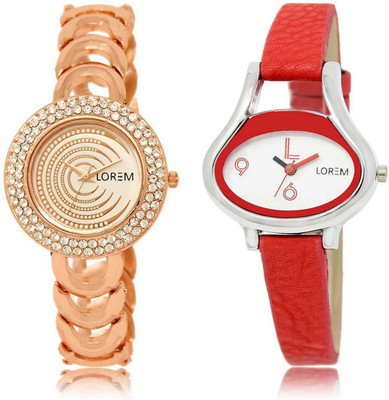 LOREM watch202-206 Designer Multicolor Oval & Round Girl's Leather & Metal Bracelet Watch - For Women
LOREM watch202-206 Designer Multicolor Oval & Round Girl's Leather & Metal Bracelet Watch - For Women