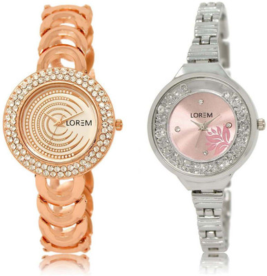 LOREM watch-202-226 Designer Multicolor Round Girl's Metal Bracelet Watch - For Women
LOREM watch-202-226 Designer Multicolor Round Girl's Metal Bracelet Watch - For Women