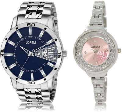 LOREM OM-102-226 Designer Pink & Blue Round Boy's & Girl's Metal Bracelet Watch - For Men & Women
LOREM OM-102-226 Designer Pink & Blue Round Boy's & Girl's Metal Bracelet Watch - For Men & Women