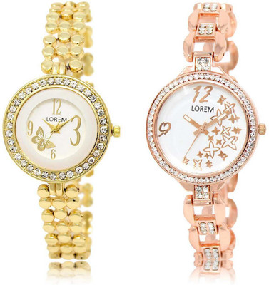 LOREM OM-203-210 Designer Multicolor Round Girl's Metal Bracelet Watch - For Women
LOREM OM-203-210 Designer Multicolor Round Girl's Metal Bracelet Watch - For Women