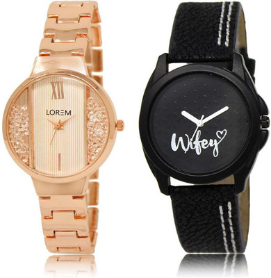 LOREM SR-217-234 Attractive Black & White Round Girl's Leather & Metal Bracelet Watch - For Men & Women
LOREM SR-217-234 Attractive Black & White Round Girl's Leather & Metal Bracelet Watch - For Men & Women