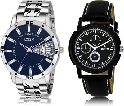 LOREM Watch-13-102 COMBO Multicolor Round Boy's Leather & Metal Bracelet Watch - For Men
LOREM Watch-13-102 COMBO Multicolor Round Boy's Leather & Metal Bracelet Watch - For Men