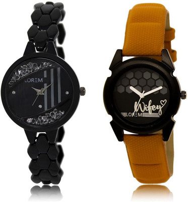 LOREM Watch-221-235 COMBO Black Round Girl's Leather & Metal Bracelet Watch - For Women
LOREM Watch-221-235 COMBO Black Round Girl's Leather & Metal Bracelet Watch - For Women