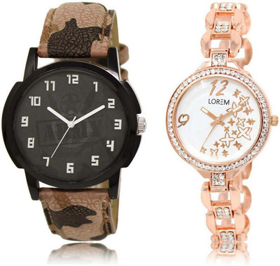 LOREM OM-3-210 Designer White & Black Round Boy's & Girl's Metal Bracelet & Leather Watch - For Men & Women
LOREM OM-3-210 Designer White & Black Round Boy's & Girl's Metal Bracelet & Leather Watch - For Men & Women