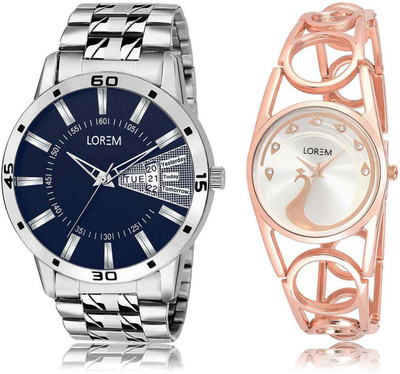 LOREM watch102-232 Designer Silver & Blue Round Boy's & Girl's Metal Bracelet Watch - For Men & Women
LOREM watch102-232 Designer Silver & Blue Round Boy's & Girl's Metal Bracelet Watch - For Men & Women