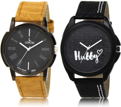 LOREM Watch-19-31 Designer Black Round Boy's Leather Watch - For Men 
LOREM Watch-19-31 Designer Black Round Boy's Leather Watch - For Men