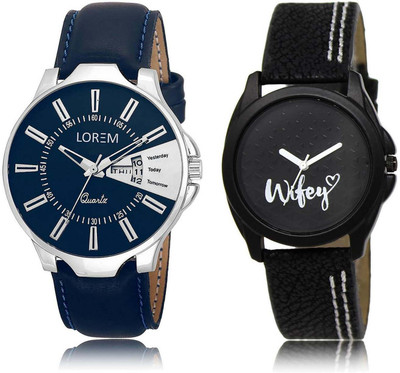 LOREM SR-23-234 Attractive Black & Blue Round Boy's & Girl's Leather Watch - For Men & Women
LOREM SR-23-234 Attractive Black & Blue Round Boy's & Girl's Leather Watch - For Men & Women